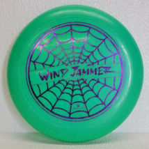 Vintage 1992 Imperial Wind Jammer Green Purple Spider Web Flying Disc No Slip - £9.14 GBP