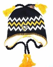 Pittsburgh Penguins Zephyr NHL Hockey Team Tassel Knit Hat/Beanie/Toque/Chullo - £15.67 GBP