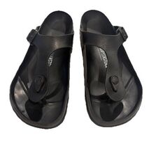 Birkenstock Gizeh unisex EVA sandal Black EU 38 (M5 L7) - $28.49