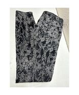 FREE PEOPLE Women’s Black &amp; Gray Velvet Feel Snakeskin Pants Jeans Size 27 - $32.95