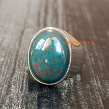Bloodstone Signet Ring Men 925 Sterling Silver March Birthstone Husband Gifts - £65.73 GBP