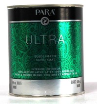 1 Can Para 925 mL Ultra Matte Interior &amp; Exterior 8000 White Paint Prime... - $26.99
