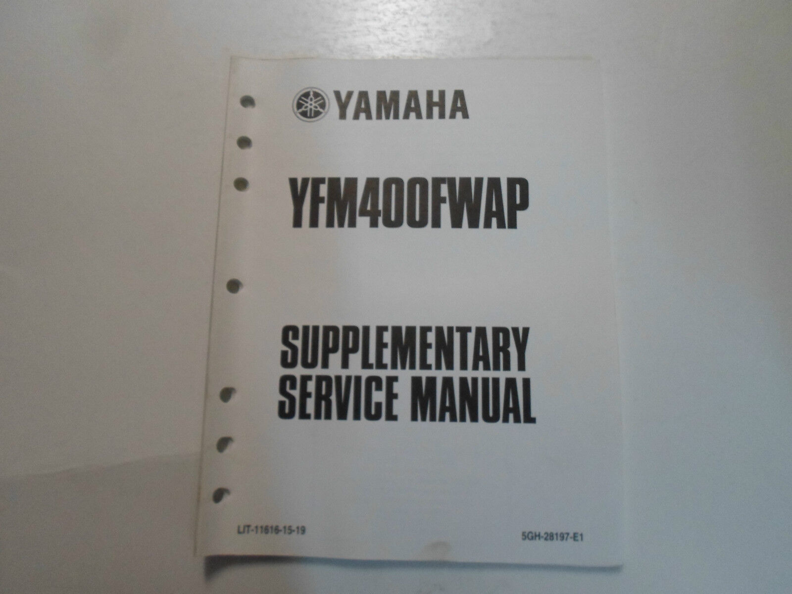 2002 Yamaha YFM400FWAP Supplémentaire Service Manuel Usine OEM Livre 02 ... - $18.74