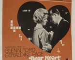 Vintage Dear Heart Sheet Music 1964 Glenn Ford Geraldine Page - £3.97 GBP