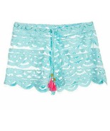 PILYQ CAB718S Girls Little Lexi Swim Cover Shorts Cabana Blue ( S ) - £69.88 GBP