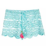 PILYQ CAB718S Girls Little Lexi Swim Cover Shorts Cabana Blue ( S ) - $1,680.06 MXN