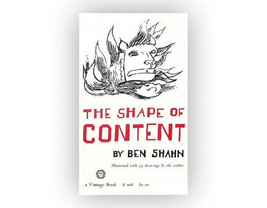 The Shape Of Content - Ben Shahn 1960 Vintage Paperback-Good Cond -FREE ... - £15.56 GBP