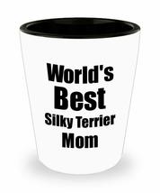 Silky Terrier Mom Shot Glass Worlds Best Dog Lover Funny Gift For Pet Owner Liqu - £10.12 GBP