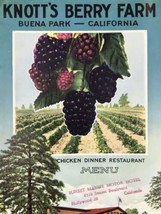 Knott&#39;s Berry Farm Vintage Travel Brochure Buena Park California 50s Men... - $12.95