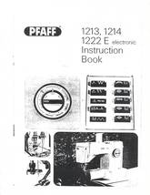 Pfaff 1213, 1214, 1222 E manual  Electronic sewing machine Synchromatic ... - £10.37 GBP