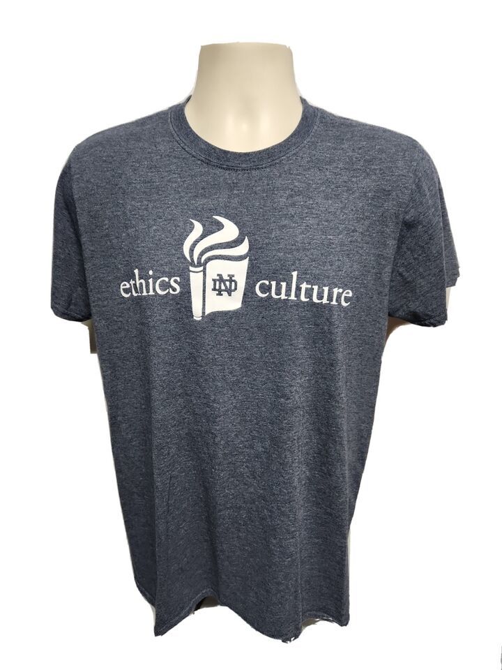 Primary image for University of Notre Dame Ethics Culture Adult Medium Gray TShirt
