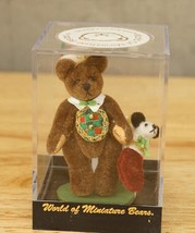 World of Miniature Bears Toy WALLY Christmas Bear Mohair #612 Becky Wheeler - £32.57 GBP