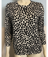 LOFT Women&#39;s Cardigan Sweater Black Spotted Large NWT - €20,45 EUR