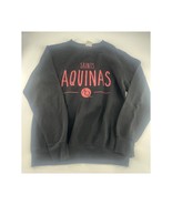 Aquinas College Sweatshirt Womens Medium Pullover Black Red College Crew... - $23.00