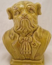Ceramic Dog Head  Statue Bust Bull Dog Mastiff - $49.99