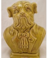 Ceramic Dog Head  Statue Bust Bull Dog Mastiff - £39.32 GBP