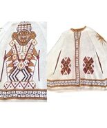 70s Vintage Tribal Aztec Knit Cape Poncho Sweater Southwestern Native Am... - $60.00