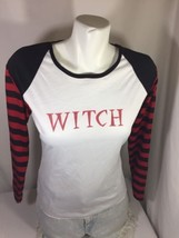 Witch Women Halloween top Size Small Long Sleeve  Multiple Colors Bin78#21 - £14.41 GBP