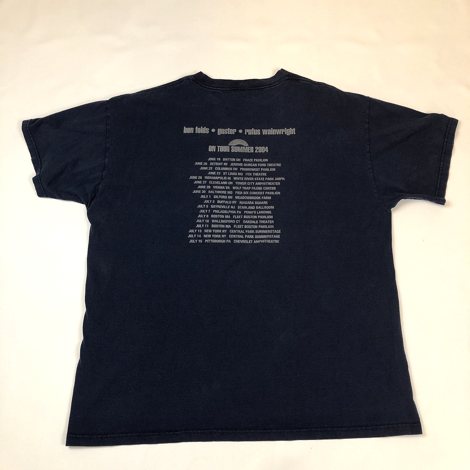 Vintage 2004 Ben Folds Guster Rufus Wainwright Tour Double Sided T- Shirt XL Item image 2