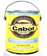 Cabot Premium Woodcare Solid Color Acrylic Decking Stain 1801 White Base... - $36.99