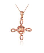 West African Adinkra Sunsum Soul Symbol Gold Pendant Necklace 10K 14K - $299.99+