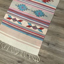 LARGE Navajo Rug native American Indian Zapotec Tapestry Southwest VTG 2... - $118.79