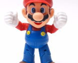 World of Nintendo 4&quot; MARIO Action Figure Super Mario 2014 JAKKS Fists Smile - $7.17
