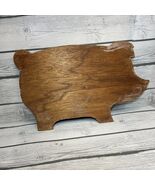 Handmade PIG Shaped Cottage Farmhouse Serving Wood Home Decor 15” Grandma - $34.65