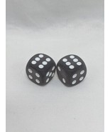 (2) Frosted 16mm W/Pips Smoke / White D6 Dice - £31.00 GBP