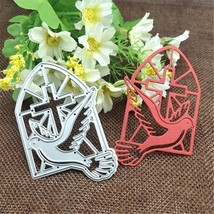 Church Window Cross Dove Religious Metal Cutting Dies Scrapbooking Card Craft - $10.87