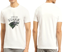 game of thrones house stark  Cotton Short Sleeve White T-Shirt - £7.86 GBP+