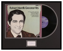Robert Merrill Signed Framed 1973 Greatest Hits Record Album Display  - £116.65 GBP