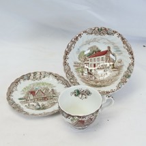 Johnson Brothers Heritage Hall Soup Bowl Cup and Saucer Lot of 3 - $16.65