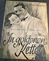 Clark Gable &amp; Joan Crawford (Love On The Run) ORIG,1936 Movie Program - £93.94 GBP