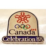 Lapel Pin Canada 1988 Olympics Calgary Alberta Celebration 88 - £11.17 GBP