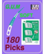 180 Count,GUM Soft-Picks Advanced Mint, 3 Cases Dental Picks Dentist Rec... - $22.88