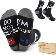 DO NOT DISTURB I&#39;M GAMING Men Women Adults Teens Funny Socks Unisex One ... - $9.89