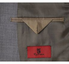 Men Renoir Suit Separate Super 140 Wool Two Button Classic Fit 508-3 Dark Gray image 5