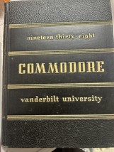 Vintage Vanderbilt University The Commodore 1938 Yearbook Nashville Tennessee - £32.57 GBP