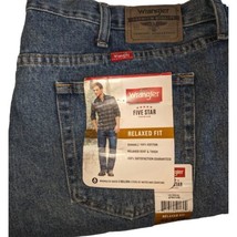Wrangler Regular Fit Men’s Jeans Blue 5 Star Premium Denim Size 44x29 Ne... - £14.70 GBP
