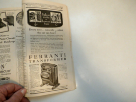 RARE-FERRANTI TRANSFORMER AD POPULAR MAGAZINE DEC. 1926-L@@K! - £6.63 GBP