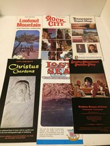 Vintage Group of Travel Brochures &amp; Map Rock City Tennessee, Lost Sea &amp; More - £4.55 GBP