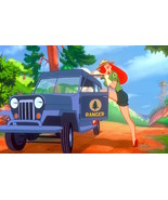 JESSICA RABBIT in “Trail Mix-Up” park ranger 8x10 color ‘toon scene #2 - $7.99