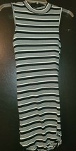 No Boundaries Black/white Dress Tank Style Soft Jersey Knit Size Medium (K) - $11.30