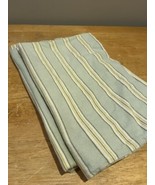 (2) Laura Ashley Green Yellow Striped Vintage Pillowcases Soft  Standard - $19.79