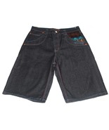 COOGI Embroidered Aztec Southwest 5-Pkt Colored Stich Denim Shorts Mn&#39;s ... - $49.99