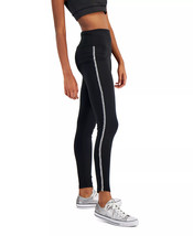 Womens Leggings Embroidered Side Trim Deep Black Size XS INC $39 - NWT - £7.23 GBP