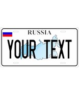 Russia Map License Plate Personalized Car Auto Bike Motorcycle Custom Tag - €9,43 EUR+