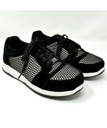 Drew Gemini Women&#39;s Suede &amp; Textile Sneaker Black Sz 7 X-Wide - €28,63 EUR