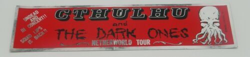 Cthulhu and The Dark Ones Netherword Tour Foil Bumper Sticker Lovecraft ... - $3.99
